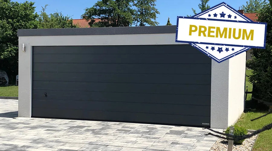 Großraumgarage PREMIUM mit isoliertem Sektionaltor